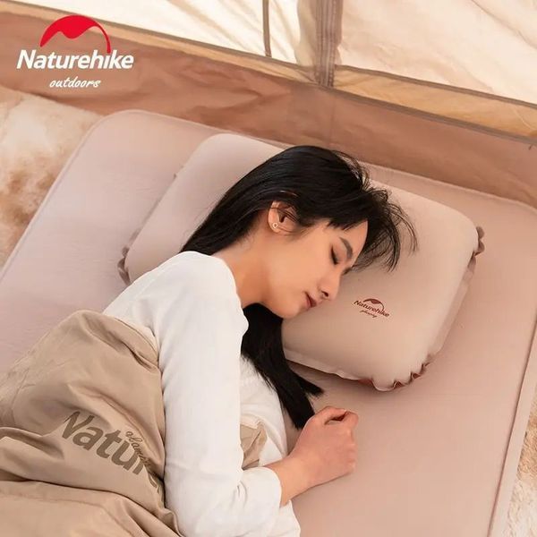 Подушка самонадувна бесшумна Naturehike NH21ZT001, персиковий 6927595772874 фото