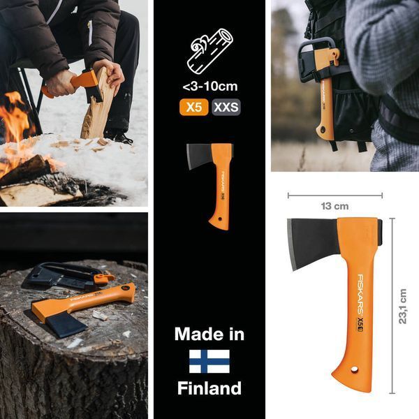 Універсальна сокира Fiskars XXS X5 121123 (1015617) 1015617 фото