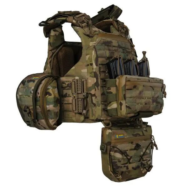 Плитоноска Warmor Gen.6 PRO MAX. Мультикам. Максимальний набір підсумків (00000003404) 4807 фото