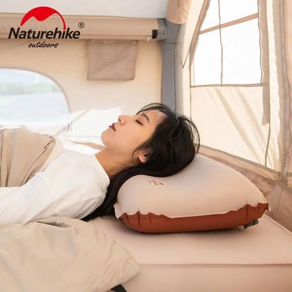 Подушка самонадувна бесшумна Naturehike NH21ZT001, персиковий 6927595772874 фото