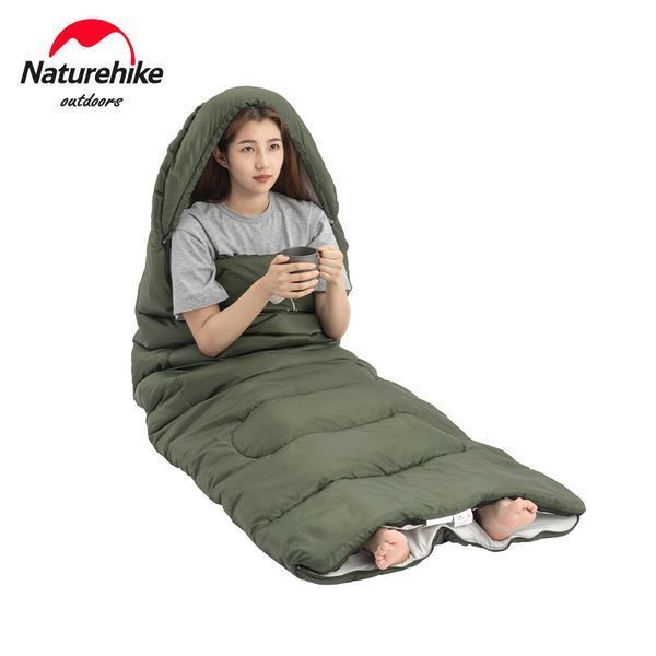 Спальный мешок Naturehike Y150L NH21MSD08, правый, темно-зеленый 6975641888765 фото