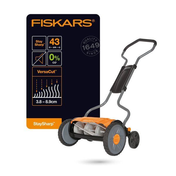 Механическая газонокосилка Fiskars StaySharp&trade; Plus Reel Mower 113872 (1015649) 1015649 фото