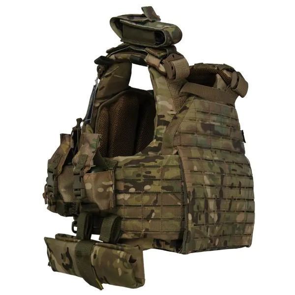 Плитоноска Warmor Gen.6 PRO MAX. Мультикам. Максимальний набір підсумків (00000003404) 4807 фото