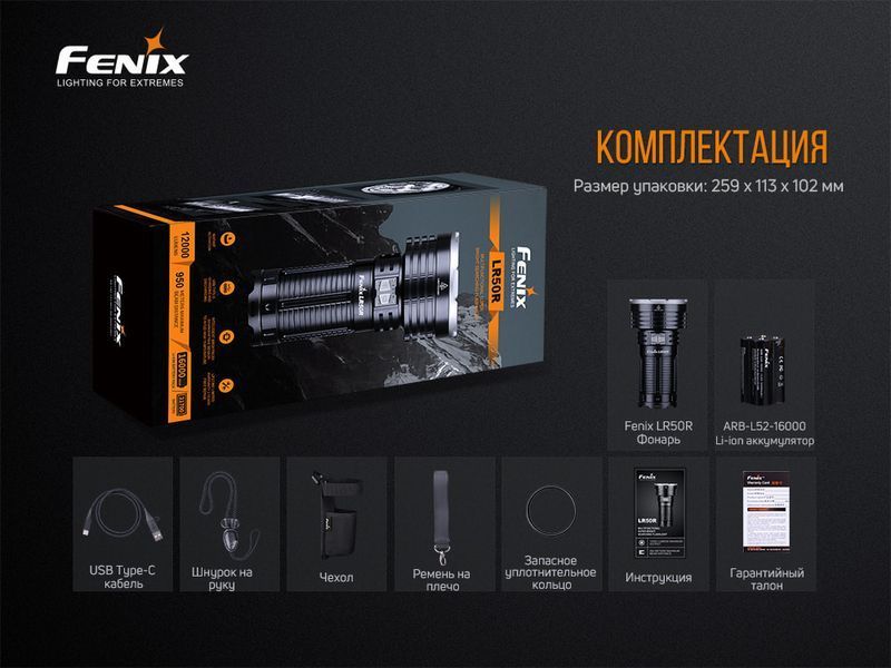 Фонарь ручной Fenix ​​LR50R LR50R фото