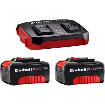 Акумулятори + зарядний пристрій на два аккумулятори Einhell 18V 2x4.0Ah Twincharger Kit 2.2 кг 4514173 фото