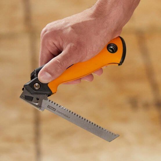 Пила універсальна складана 2 полотна (метал, дерево) Fiskars Pro PowerTooth 150 мм 13/24 TPI (1062934) 1062934 фото