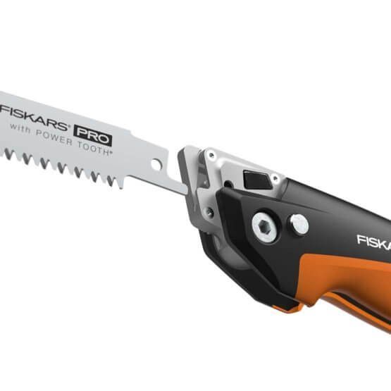 Пила універсальна складана 2 полотна (метал, дерево) Fiskars Pro PowerTooth 150 мм 13/24 TPI (1062934) 1062934 фото