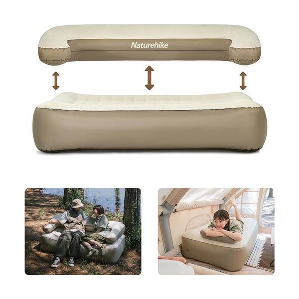 Диван, матрас надувний двомісний Naturehike NH22FCD07, надлегкий, 165x95x65 см, зі зйомною спинкою 6927595708620 фото