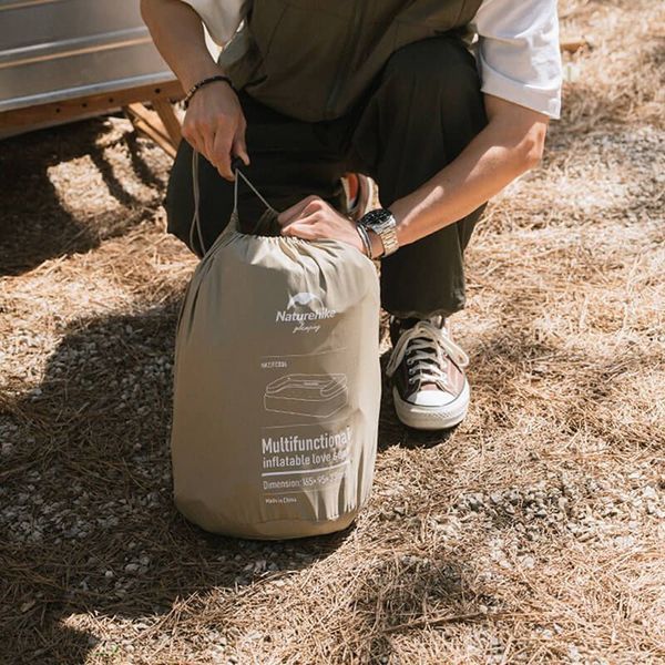 Диван, матрас надувний двомісний Naturehike NH22FCD07, надлегкий, 165x95x65 см, зі зйомною спинкою 6927595708620 фото