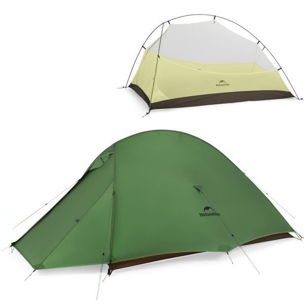 Палатка сверхлегкая двухместная Naturehike Cloud Up Pro CNK2350WS020, темно-зеленая 6927595798737 фото
