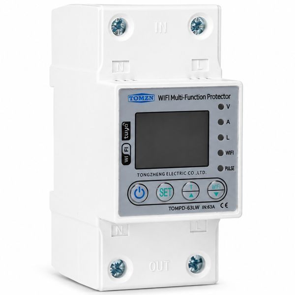 Реле напряжения AC TOMZN TOMPD-63L 1Р 63A 220V (без WIFI) авт.22 фото