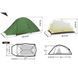 Палатка сверхлегкая двухместная Naturehike Cloud Up Pro CNK2350WS020, темно-зеленая 6927595798737 фото 3