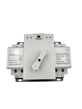Автоматический трансферный выключатель (АВР) АС TOMZN TOQP-125/2P 2P 63А 220V (2 входа, 2 выхода) авт.56 фото