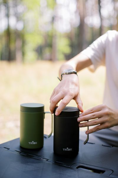 Чашка-термос Tribe Adventure Mug 450 мл T-FA-0032, olive T-FA-0032-olive фото