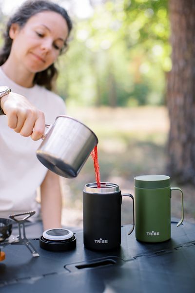 Чашка-термос Tribe Adventure Mug 450 мл T-FA-0032, olive T-FA-0032-olive фото