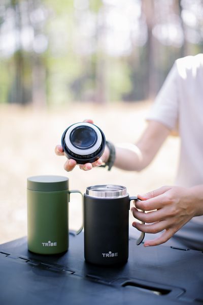 Чашка-термос Tribe Adventure Mug 450 мл T-FA-0032, olive T-FA-0032-olive фото