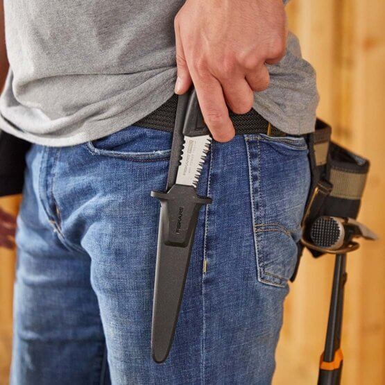 Пила усиленная складная с тройной заточкой Fiskars Pro PowerTooth 150 мм 8 TPI 1062935 1062935 фото