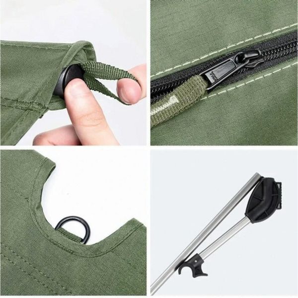 Ліжко складане Naturehike XJC05 NH20JJ001, Поліестер Oxford / алюміній, зелений 6927595768587 фото