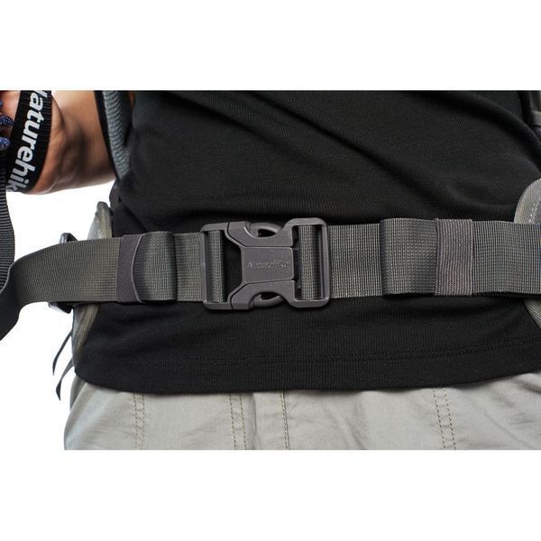 Рюкзак туристичний Naturehike NH70B070-B, 70 л + 5 л, чорно-сірий 6927595709009 фото