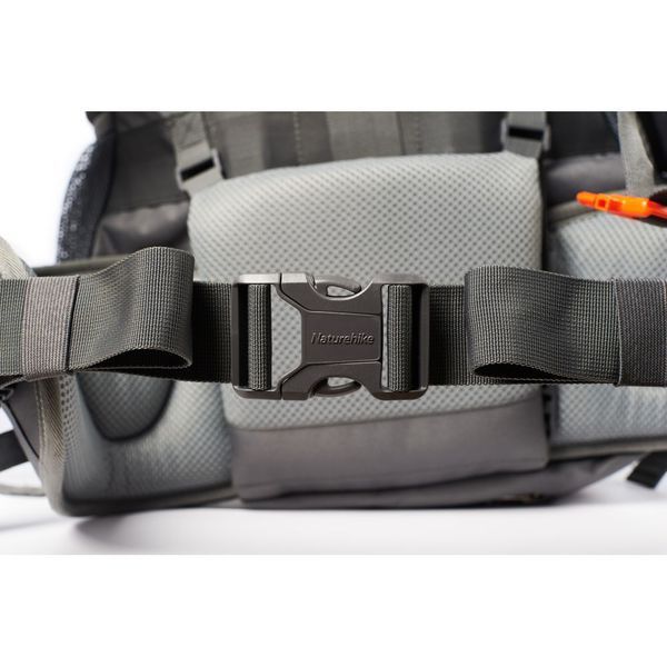Рюкзак туристичний Naturehike NH70B070-B, 70 л + 5 л, чорно-сірий 6927595709009 фото