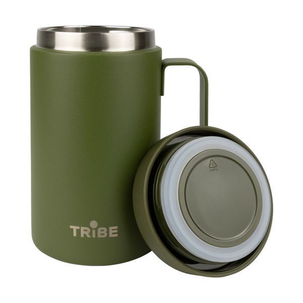 Чашка-термос Tribe Adventure Mug 450 мл T-FA-0032, olive T-FA-0032-olive фото