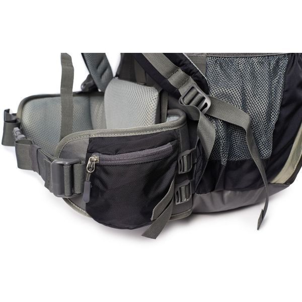 Рюкзак туристичний Naturehike NH70B070-B, 70 л + 5 л, чорно-сірий 6927595709009 фото