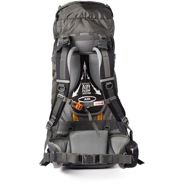 Рюкзак туристичний Naturehike NH70B070-B, 70 л + 5 л, чорно-сірий 6927595709009 фото