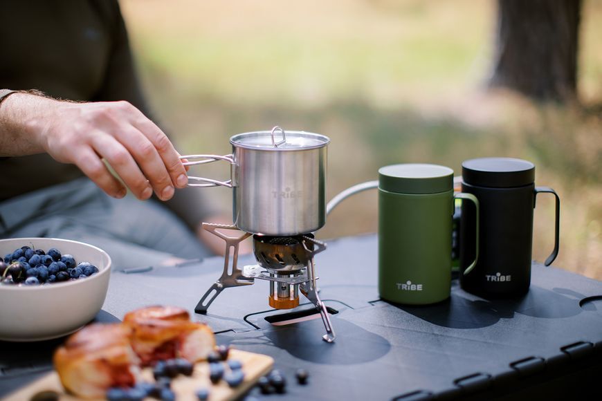 Чашка-термос Tribe Adventure Mug 450 мл T-FA-0032, olive T-FA-0032-olive фото