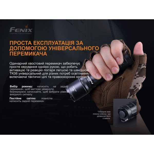 Фонарь ручной Fenix ​​TK06 TK06 фото