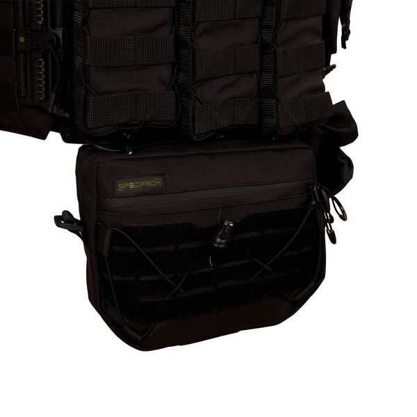 Плитоноска Warmor gen.3 Pro Max. Система швидкого скидання. 7 підсумок. Чорний 2587 фото