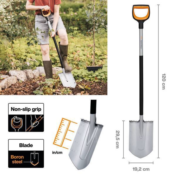 Лопата штикова Fiskars Xact&trade; (1066729) 1066729 фото