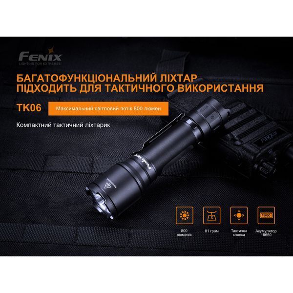 Фонарь ручной Fenix ​​TK06 TK06 фото