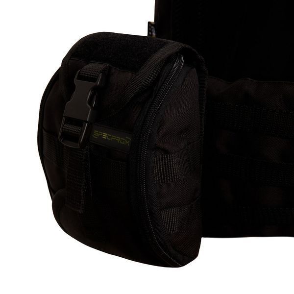 Плитоноска Warmor gen.3 Pro Max. Система швидкого скидання. 7 підсумок. Чорний 2587 фото