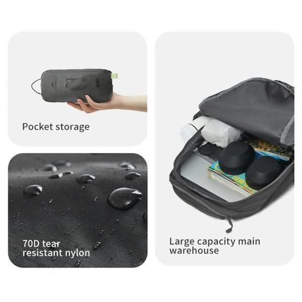 Рюкзак&nbsp;компактный Naturehike CNK2450XB026,&nbsp;20&nbsp;л, серый 6927595791820 фото