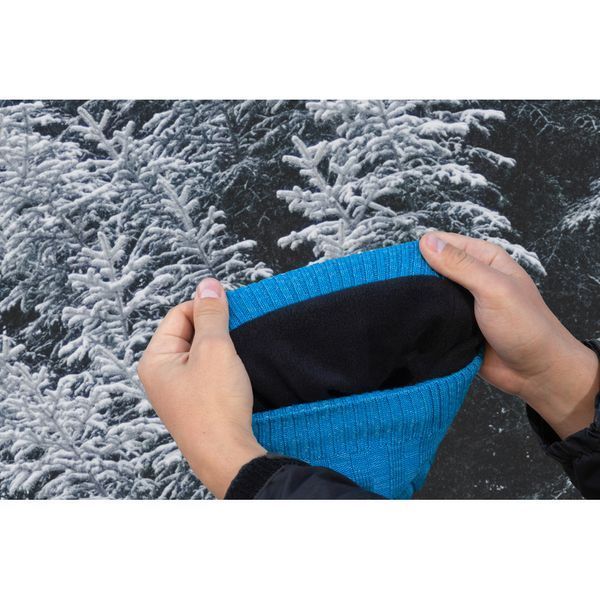 Водонепроницаемая шапка Dexshell Heathered Rib Knit Beanie, onesize (56-58 см), голубой DH32405MAL фото