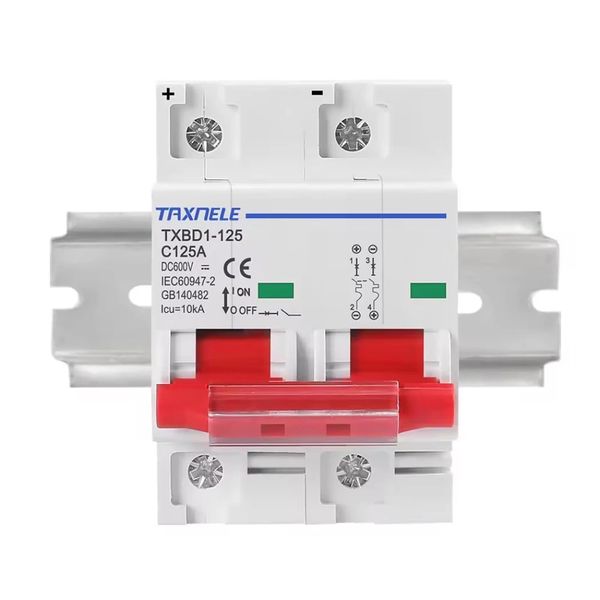 Автомат постійного струму TAXNELE двополюсний 125А DC 600v авт.1 фото
