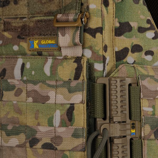 Плитоноска жіноча Warmor gen.3 FL (for Ladies). Без підсумків. Зі швидким боковим та верхнім скиданням (без плит). Мультикам. 4007 фото