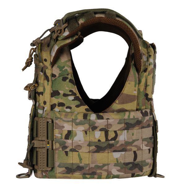 Плитоноска жіноча Warmor gen.3 FL (for Ladies). Без підсумків. Зі швидким боковим та верхнім скиданням (без плит). Мультикам. 4007 фото