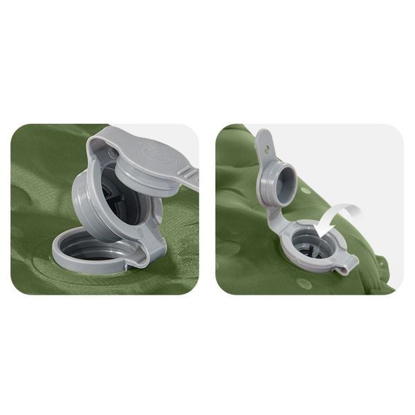 Матрац туристичний надувний одномісний Naturehike CNK2450WS014, надлегкий, 186х58х8 см, зелений із мішком для надування 6976023926808 фото