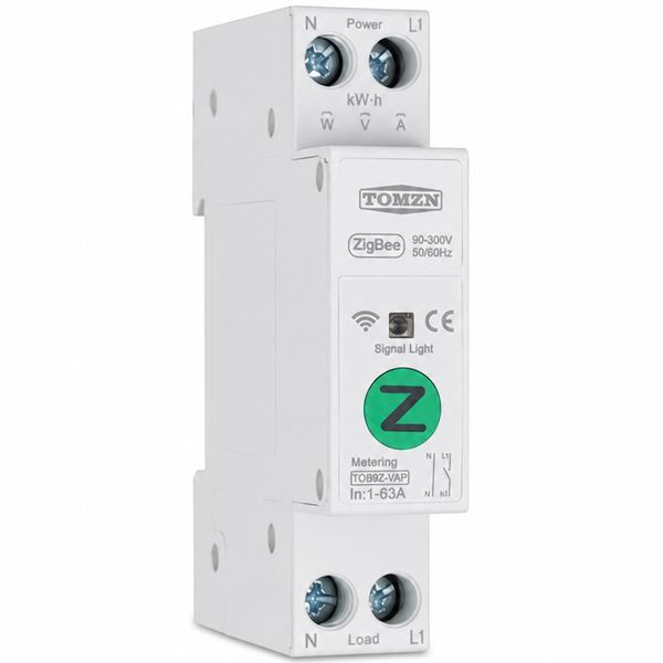 Автоматический выключатель AC SmartLife 1 P 63A 400V Zigbee энергомер, мониторингом, реле с таймером, MCB, и защитой авт.68 фото