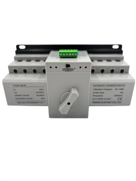 Автоматический трансферный выключатель (АВР) АС TOMZN TOQP-125/2P 4Р 63А 220V (2 входа, 2 выхода) авт.58 фото