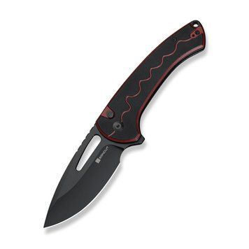 Ніж складаний туристичний Sencut Squiggy, (9.9 см) 9Cr18MoV / G10 червоно-чорний S24082A-3 фото