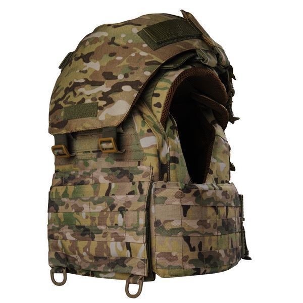 Плитоноска жіноча Warmor gen.3 FL MAX (for Ladies) (без плит). З максимальним набором підсумків, захистом шиї по 1 класу ДСТУ. Мультикам. 4008 фото