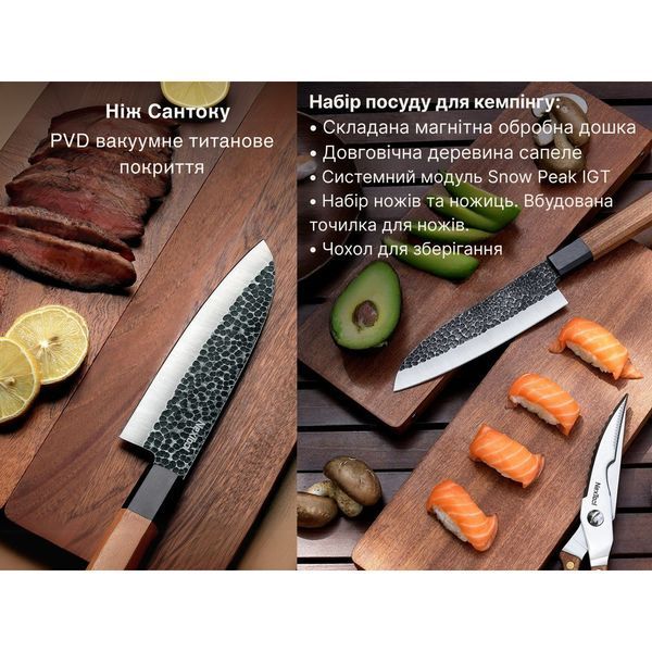 Набір ножів приборів для кемпінгу NexTool Camp Chef NE20171 фото