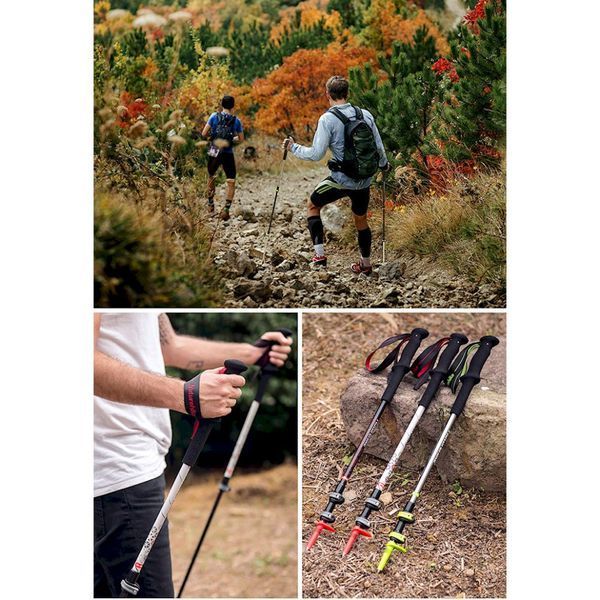 Трекинговая палка 3-секционная Naturehike ST06 NH17D006-D, серебристая 6927595748602 фото