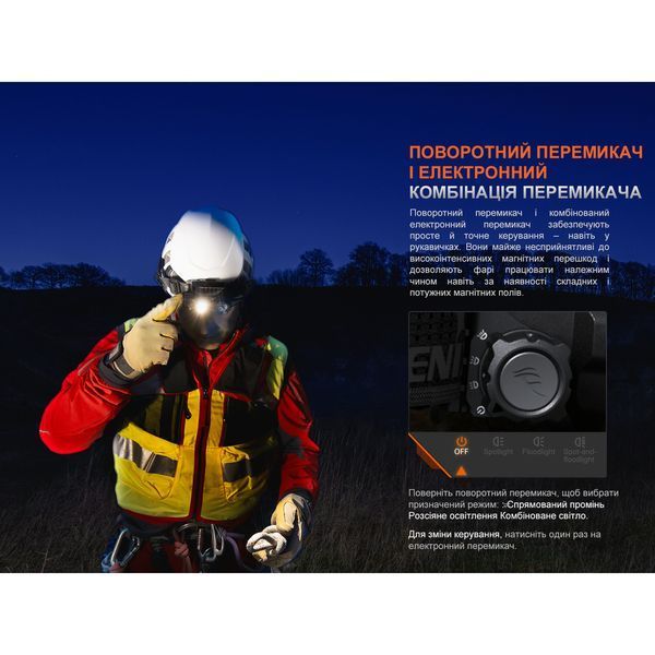 Ліхтар налобний Fenix HP35R SAR з вогнетривкою пов'язкою HP35RSAR фото