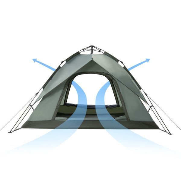 Палатка трехместная автоматическая Naturehike NH21ZP008, оливково-зеленая 6927595777442 фото
