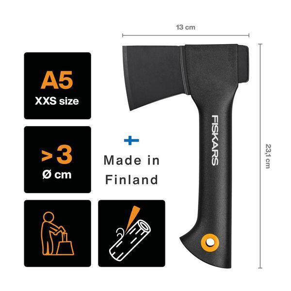 Топор туристический Fiskars Solid A5 (1051084) 1051084 фото