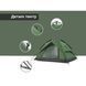 Палатка трехместная автоматическая Naturehike NH21ZP008, оливково-зеленая 6927595777442 фото 11