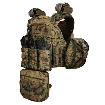 Плитоноска жіноча Warmor gen.3 FL MAX (for Ladies). З максимальним набором підсумків, швидким боковим та верхнім скиданням (без плит). Мультикам. 4009 фото